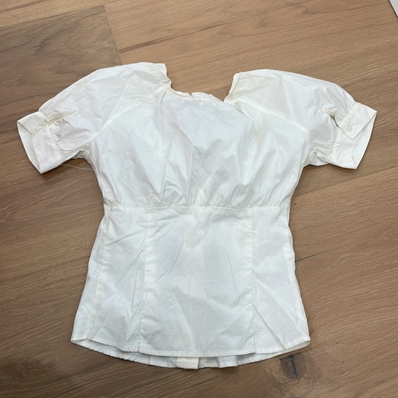 Cute Anthropologie white blouse - Picture 2 of 3